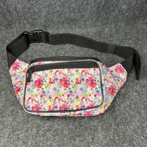 Sojourner Bags Fanny Pack Floral Adjustable Waist Hip Sack 3 Zip Compartments